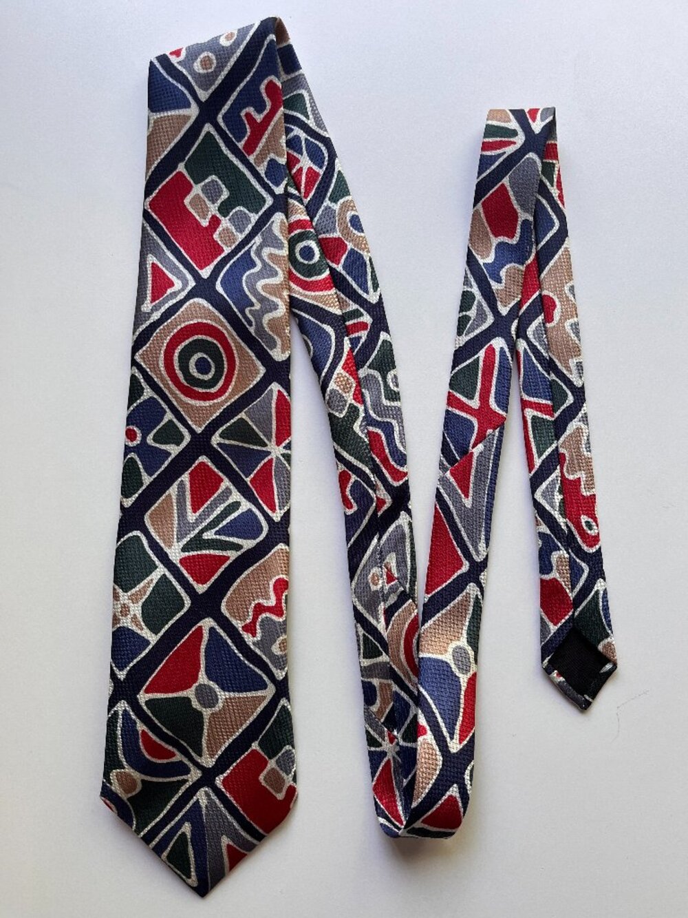 Giorgio Armani vintage abstract silk necktie